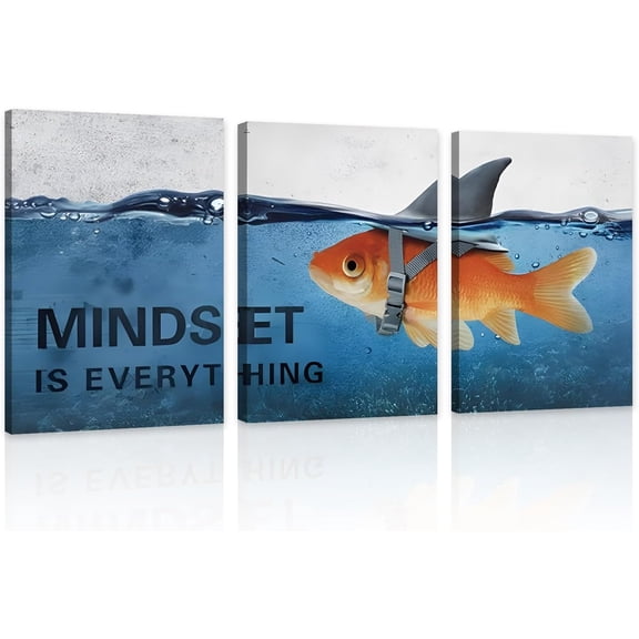 FCCUYE Set of 3 Motivational Wall Art Canvas Grind Hustle Execute Black and White Wall Decor Inspirational Words Quotes Posters for Home Office Workplace Proverbs Living Room Paintings(Framed,16x24)