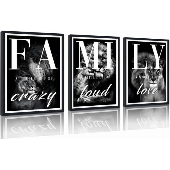 FCCUYE Successful Quotes Canvas Wall Art 3 Pieces Focus Believe Discipline Inspirational Print Posters for Office Wall Decor Framed Ready to Hang-20”W x 28”Hx3pcs