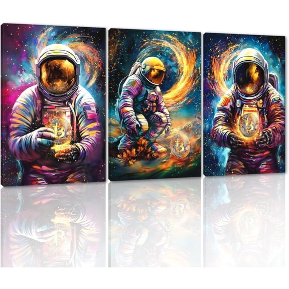 FCCUYE Successful Quotes Canvas Wall Art 3 Pieces Focus Believe Discipline Inspirational Print Posters for Office Wall Decor Framed Ready to Hang-20”W x 28”Hx3pcs