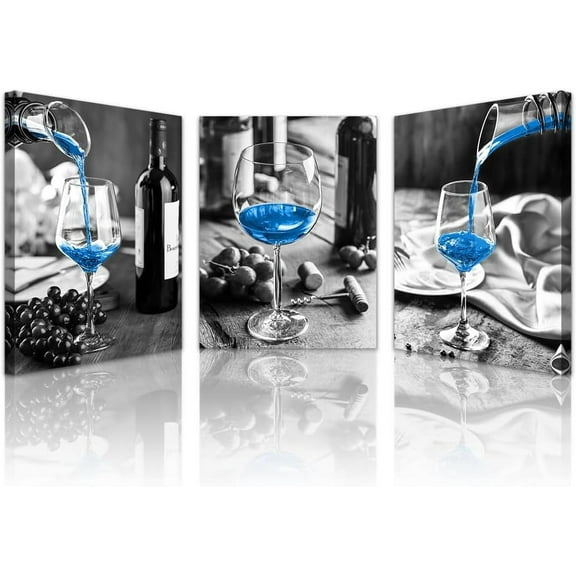 FCCUYE Wall Decorations For Living Room Canvas Wall Art For Bedroom Office Wall Decor Black And White Wall Painting Purple Ocean Landscape Pictures Posters Farmhouse Home Walls Decor 3 Panels