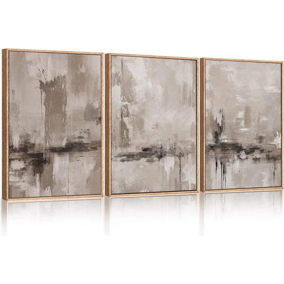 FCCUYE Watercolor Misty Forest d Canvas Wall Art Set, Nature Landscape Wall Decor, Foggy Mountain Pine Trees Wall Painting, Jungle Scenery Artwork for Living Room, Bedroom, Office - 24"x36"x3