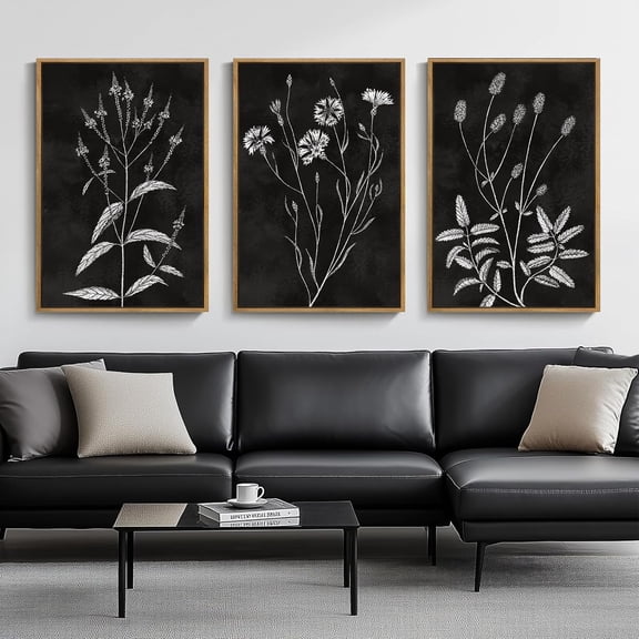 FCCUYE d Neutral Tree Canvas Wall Art 24 * 36 Inch Large Forest Bird Abstract Wall Decor Farmhouse Illustration Artwork for Living Room Bedroom Set of 3