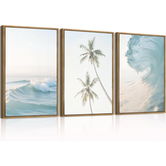 FCCUYE d Neutral Tree Canvas Wall Art 24 * 36 Inch Large Forest Bird Abstract Wall Decor Farmhouse Illustration Artwork for Living Room Bedroom Set of 3