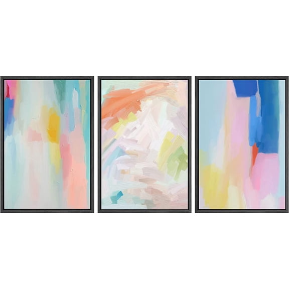 FCCUYE d Wall Art Print Set Desert Rose Echeveria Succulent Set Nature Plants Photography Modern Art Closeup Relax/Calm Dark Black and White for Living Room, Bedroom, Office - 16"x24"x3 Natural