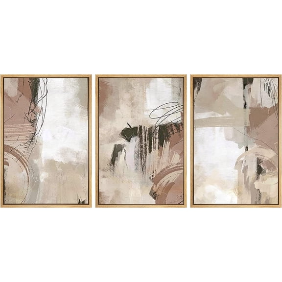 FCCUYE d Wall Art Print Set Desert Rose Echeveria Succulent Set Nature Plants Photography Modern Art Closeup Relax/Calm Dark Black and White for Living Room, Bedroom, Office - 16"x24"x3 Natural