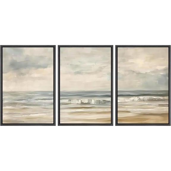 FCCUYE d Wall Art Print Set Desert Rose Echeveria Succulent Set Nature Plants Photography Modern Art Closeup Relax/Calm Dark Black and White for Living Room, Bedroom, Office - 16"x24"x3 Natural