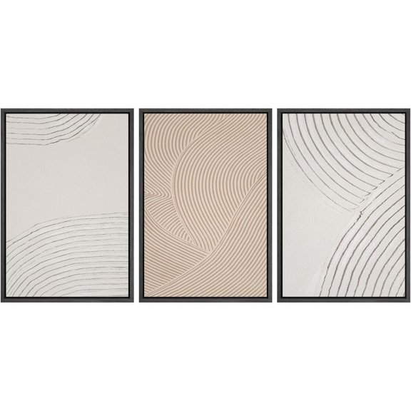 FCCUYE d Wall Art Print Set Desert Rose Echeveria Succulent Set Nature Plants Photography Modern Art Closeup Relax/Calm Dark Black and White for Living Room, Bedroom, Office - 16"x24"x3 Natural