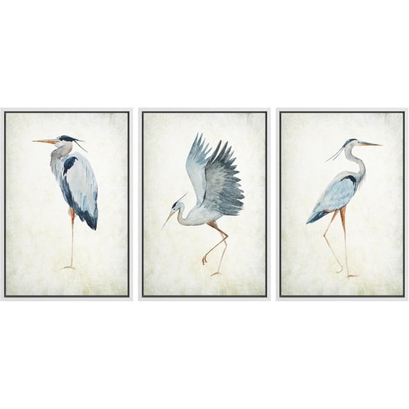 FCCUYE d Wall Art Print Set Flock of Abstract Birds in Flight Earthy Tones Illustrations Modern Art Boho Decorative Colorful Chic for Living Room, Bedroom, Office - 16"x24"x3 NATURAL