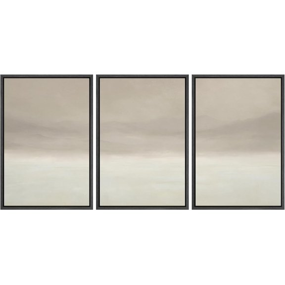 FCCUYE d Wall Art Print Set Flock of Abstract Birds in Flight Earthy Tones Illustrations Modern Art Boho Decorative Colorful Chic for Living Room, Bedroom, Office - 16"x24"x3 NATURAL