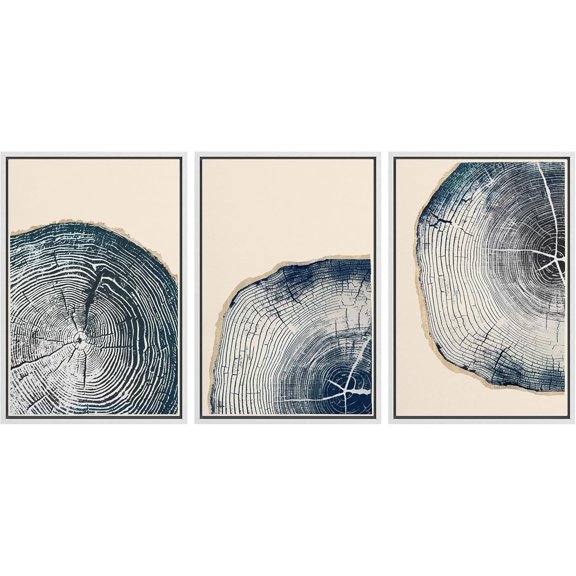 FCCUYE d Wall Art Print Set Flock of Abstract Birds in Flight Earthy Tones Illustrations Modern Art Boho Decorative Colorful Chic for Living Room, Bedroom, Office - 16"x24"x3 NATURAL