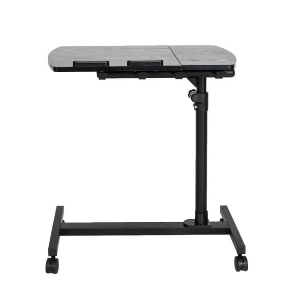 FCH GoDecor Adjustable Laptop Stand Rolling Laptop Table Cart Tilting Overbed Sofa Side Table with Wheels