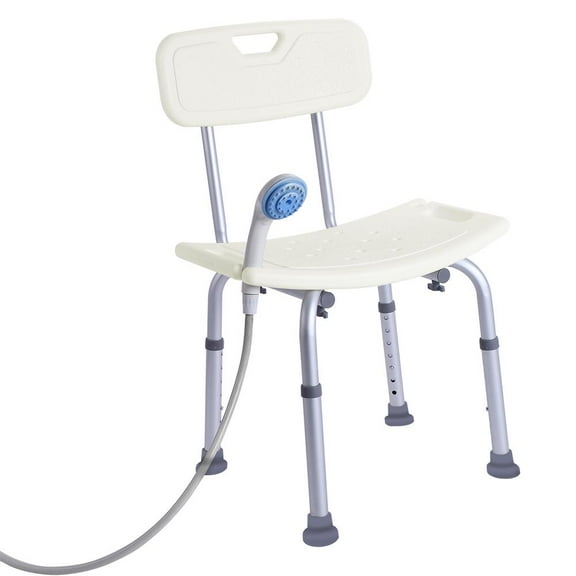 FCH Medical Supply Shower and Bath Bench with Back White