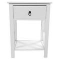 thumbnail image 1 of FCH Nightstands Set of 2, Modern End Table Side Table with 1 Drawer and Storage Shelf, White, 1 of 8
