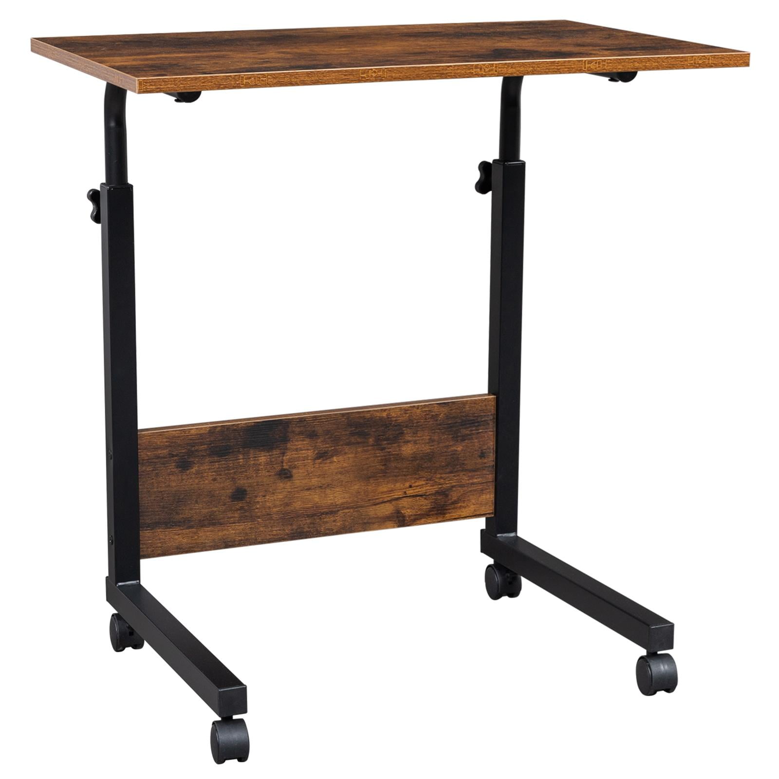 FCH Retro Height Adjustable Rolling Slide Computer Desk, Retro ...