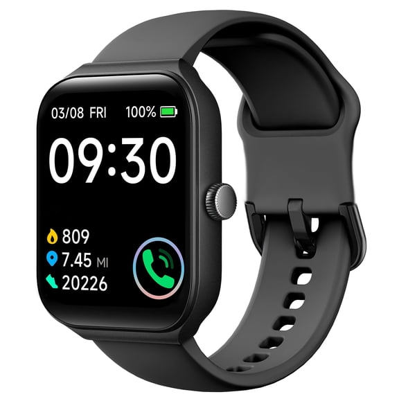 FCKJLY Smart Watch 1.83" Screen, Wireless Call, Fitness Tracker, Message Notifications, Multi-Sport, for iPhone Android