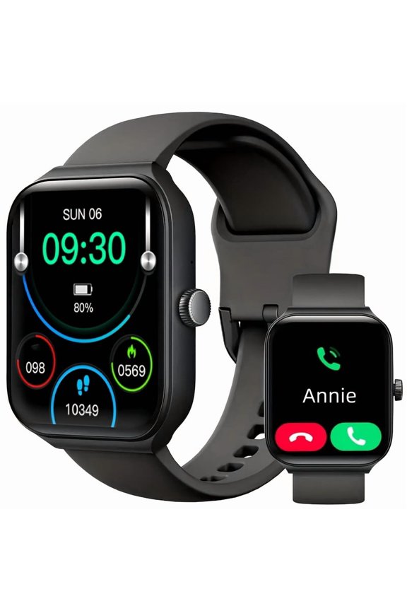 Smart Watch 1.83" Screen, Wireless Call, Fitness Tracker, Message Notifications, Multi-Sport, for iPhone Android