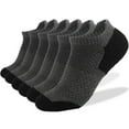 thumbnail image 1 of FCLoft 6 Pairs Men's Ankle Low Cut Socks - Cotton Cushioned Running Socks Moisture Wicking Breathable Athletic Performance Socks, 1 of 9