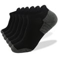 thumbnail image 1 of FCLoft 6 Pairs Men's Athletic Performance Socks - Cotton Cushioned Ankle Low Cut Socks Moisture Wicking Breathable Running Socks, 1 of 4