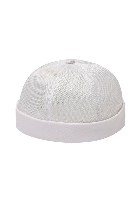Hats For Men, Breathable Mesh Skull Cap, Summer Quick Dry Adjustable Hip Hop Brimless Docker Beanie Outdoor Sport Hat