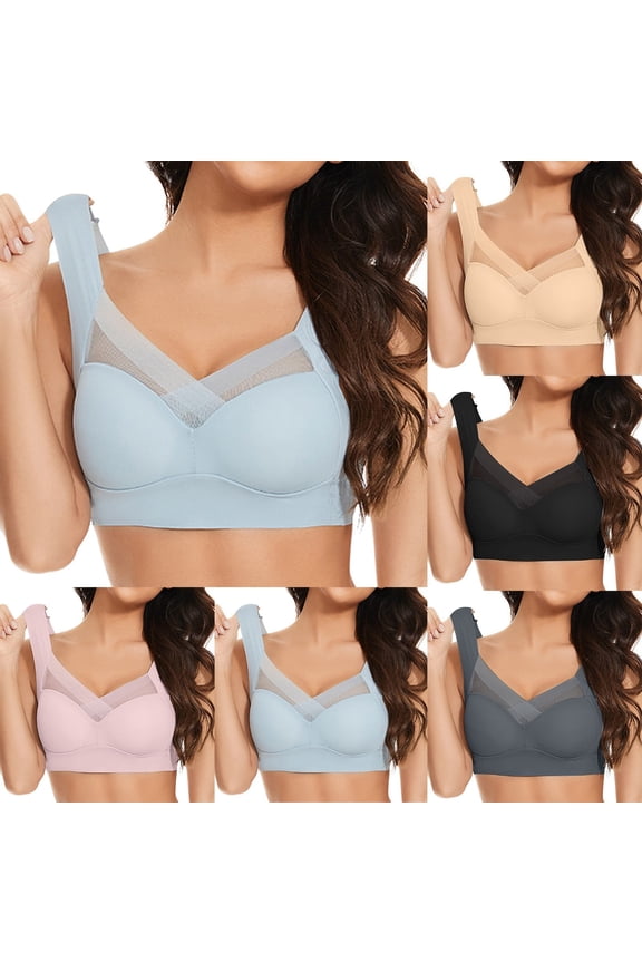 Seamless Wireless Posture Corrector Bra | Full Coverage Ice Silk Support Bra