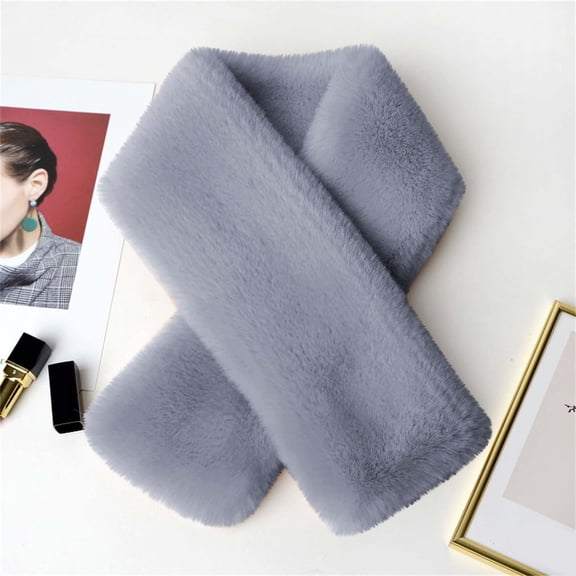 FCLoft Unisex Outdoor Fleece Scarf - Plush Woolen Collar Neck Wrap Winter Warmer for Daily Wear