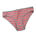 thumbnail image 1 of FCLoft Women's Basic Cotton Stripes Bikini Underwear, 1 of 7