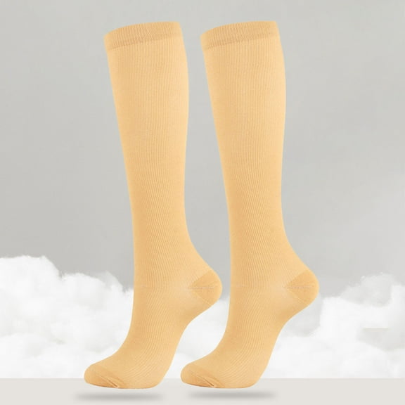 FCLoft Women's Compression Socks - 3-Pack Circulation Support Socks, Nurse Travel Flight Socks