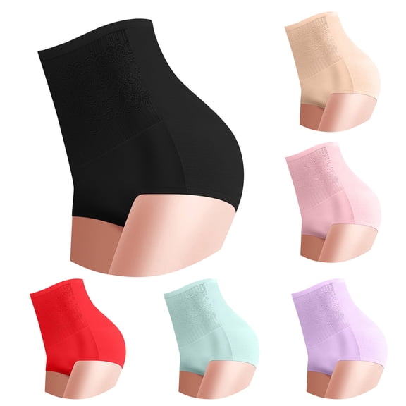 FCLoft Women's Cotton High Waisted Stretch Tummy Control Full Coverage Postpartum Briefs