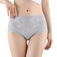 thumbnail image 1 of FCLoft Women's High Waist Anti-Roll Cotton Briefs Tummy Control Panties, 1 of 5