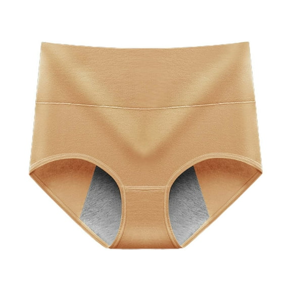 FCLoft Women's High Waisted Cotton Briefs, Leakproof High Absorbency Postpartum Menstrual Underwear