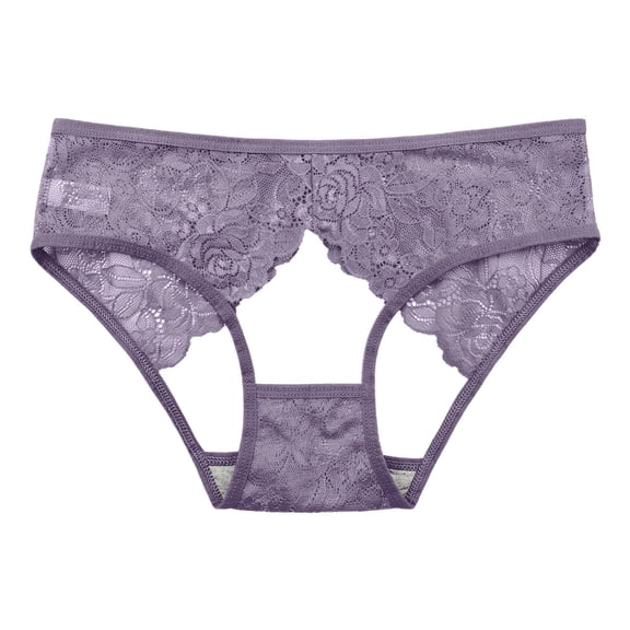 FCLoft Women's Lace Hollow Out Breathable Butt Lift Cheeky Panties Seamless Underwear