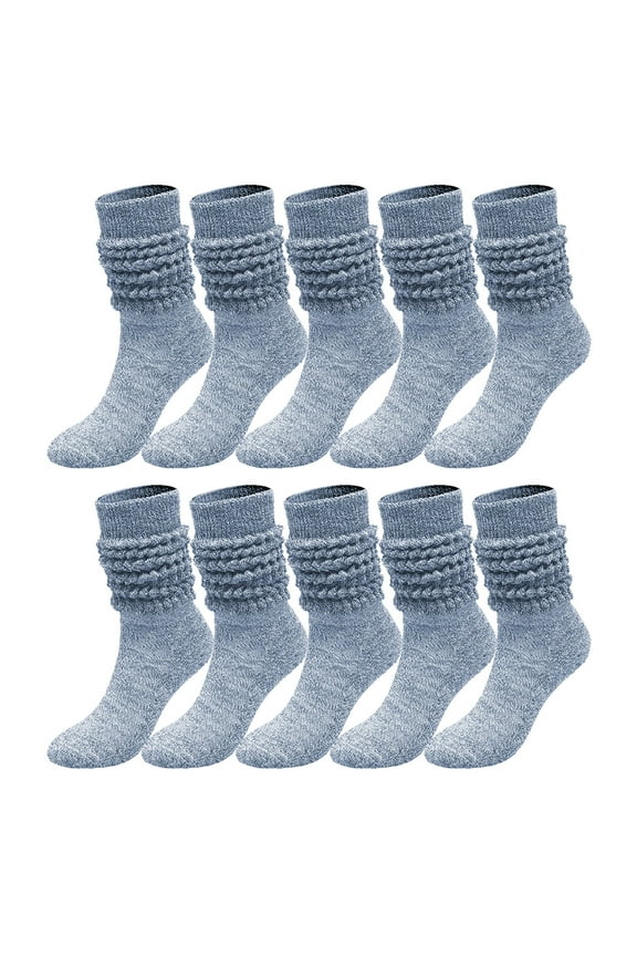 Women's Long Tube Boot Socks - Knee High Slouch Scrunch Socks, Stylish Socks for Women