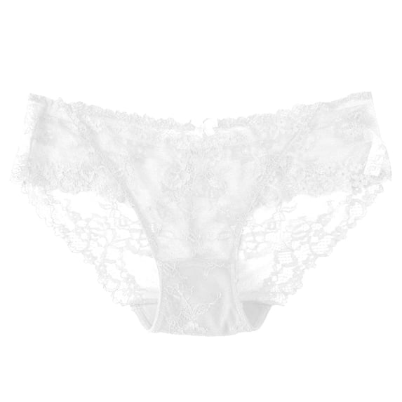 FCLoft Women's Seamless Panties, Lace Mesh Low Waist Briefs, Quick Drying Breathable Soft Underwear