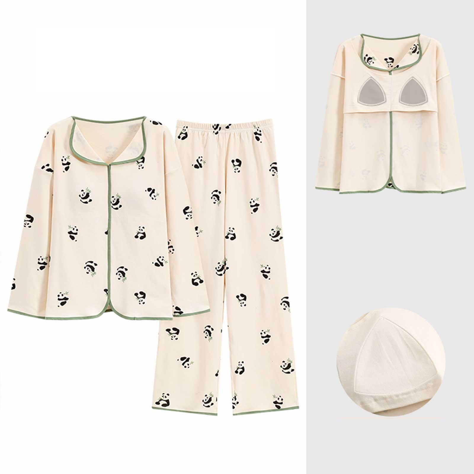 FCLoft Women's Soft 2-Piece Pajama Set - Petite Size Button Up Long ...