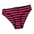thumbnail image 1 of FCLoft Women's Stripes Cotton Basic Bikini Panties, 1 of 7