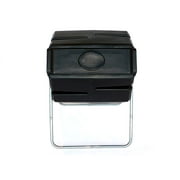 FCMP Outdoor 37 Gallon Single Chamber Roto Tumbling Compost Bin, Black