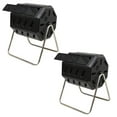 thumbnail image 1 of FCMP Outdoor 37Gal Elevated Dual Chamber Tumbling Garden Composter (2 Pack), 1 of 6