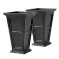 thumbnail image 1 of FCMP Outdoor Chelsea Planter Box with Self Watering Feature, Black (2 Pack), 1 of 7