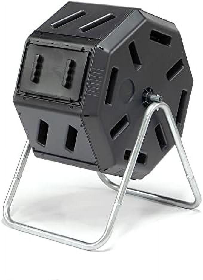 22 Gallon Black Recycled Plastic Tumbling Composter