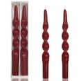 thumbnail image 1 of FCMSHAMD 10" Red Long Candles Drilpes Taper Candles Holiday Christmas Decorative Candles Dripless Smokeless Unscented Candles Pack of 2, 1 of 6