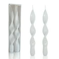 thumbnail image 1 of FCMSHAMD 8.8'' White Taper Candles-Unscented Dripless(2 Pack), 1 of 6