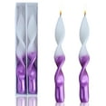 thumbnail image 1 of FCMSHAMD 8.8 inch Purple Candles Sticks -Dripless Taper(2 Pack), 1 of 6