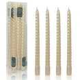 thumbnail image 1 of FCMSHAMD 9.8'' Ivory Taper Candles - Unscented Dripless （4 Pack）, 1 of 5