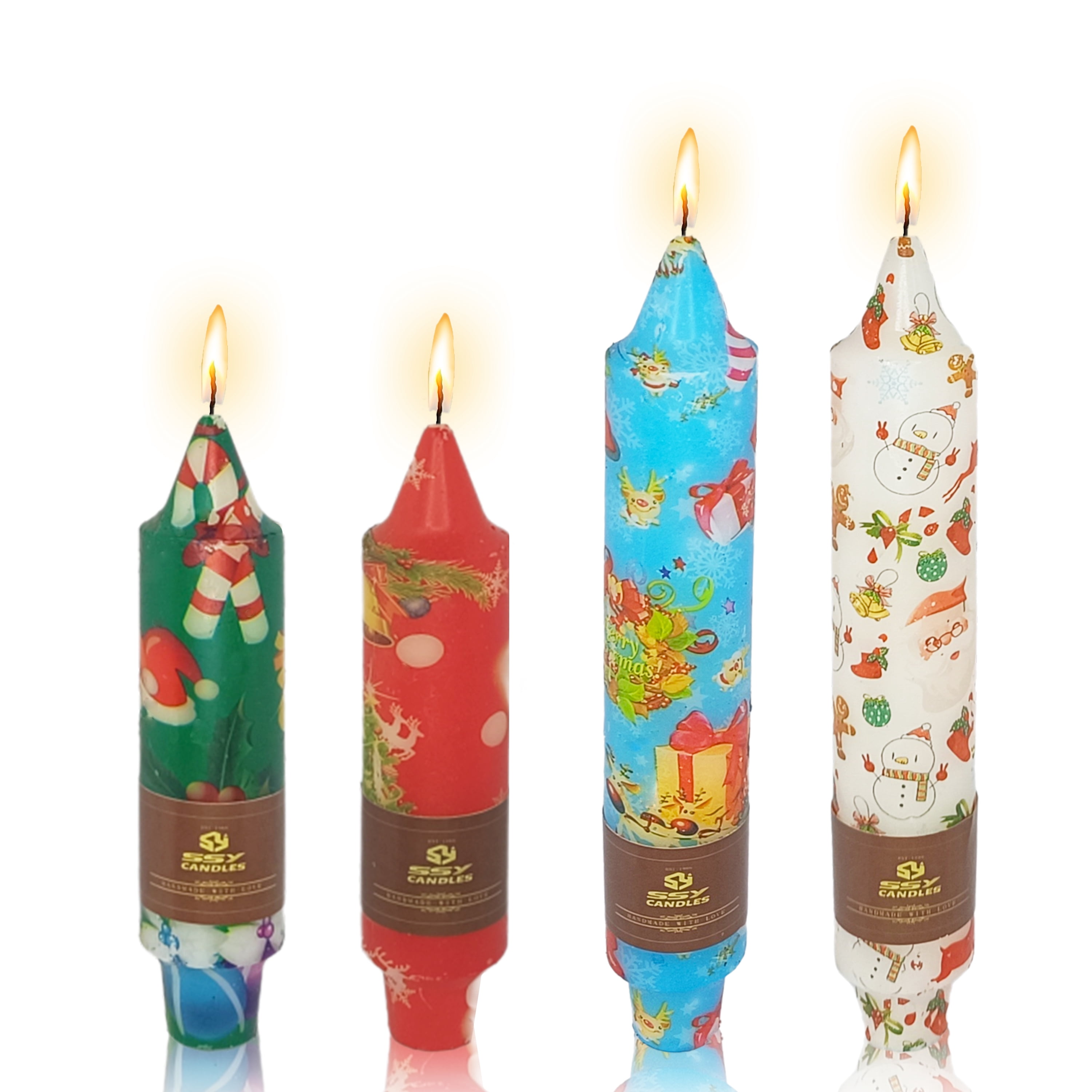 LampLust 7-Inch Flameless Taper Candles, 10-Pack Ivory Real Wax With Flickering LED Wick & Remote - Battery Operated For Wedding, Christmas, Home Decor