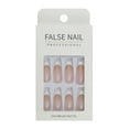 thumbnail image 1 of FCOGIN Long Coffin False Nail, Acrylic Nail, Press on Nail, Pink, White, 24 Pieces, 1 of 6