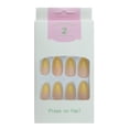 thumbnail image 1 of FCOGIN Medium Almond False Nail, Acrylic Nail, Press on Nail, Yellow, White, 24 Pieces, 1 of 6