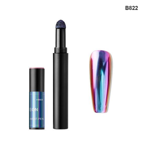 FCOGIN Nail Art Air Cushion Pen Nail Polish Aurora Chameleon Mirror Effect Nail Powder Pen
