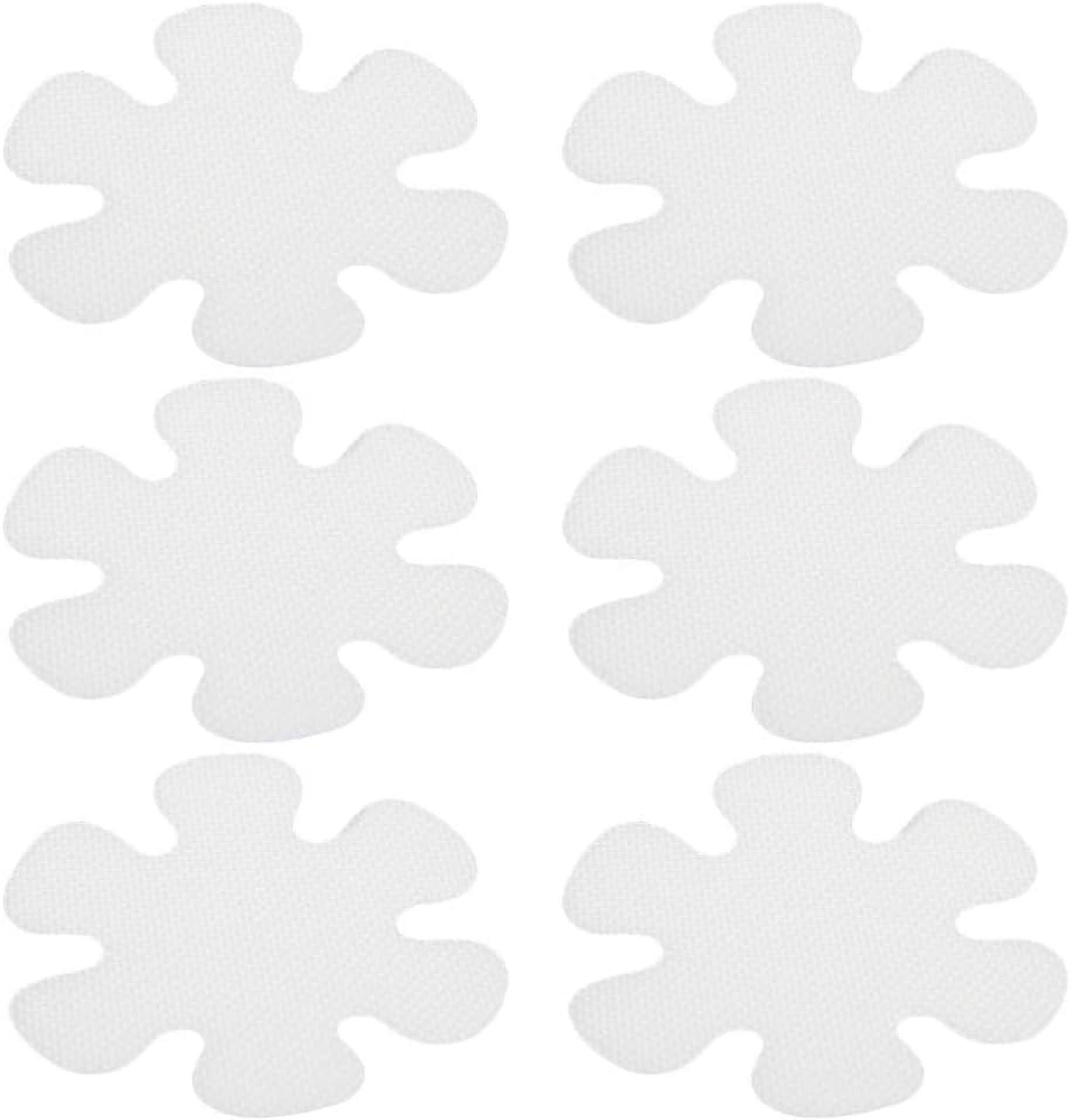 FCPHome 6 Pcs Non Slip Bathtub Stickers Adhesive Decals Flower Shaped
