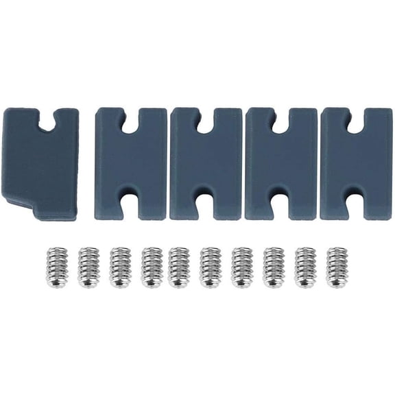 FCS 2 Kit,Surfboard Fin Compatibility Kit,5 PCS/Set PVC Fin Compatibility Kit Tab Infill Surfboard Accessories FCS 2 FCS 2 tab infill kit