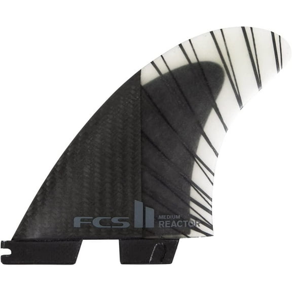 FCS 2 Reactor Fin Set - High-Performance Tri-Fin Set for Speed & Control, Medium Size, Ideal for Powerful Turns & Fast Surfing